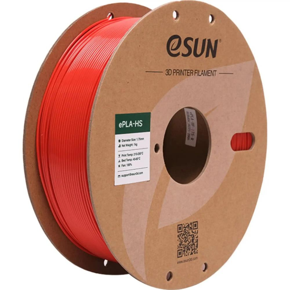 Esun ePLA Plus HS Filament (пластик) для 3D принтера  1кг, 1.75мм, червоний (EPLA+HS-P175R1) - зображення 1