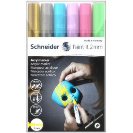   Schneider Набір маркерів акрилових  Paint-it 310 2мм Wallet Set2 6 кольорів (10) №S120196