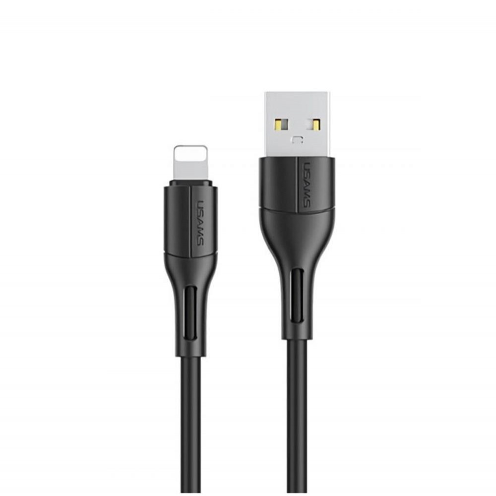 USAMS US-SJ500 USB to Lightning 1m Black (SJ500USB01) - зображення 1