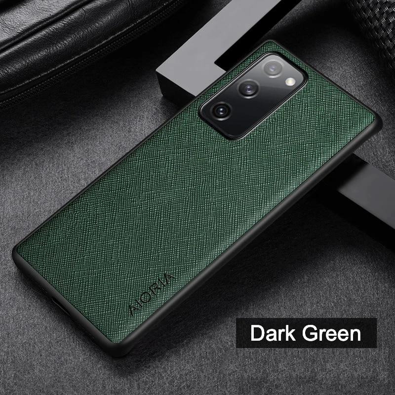 AIORIA Cross Pattern Case для Samsung Galaxy S20 Ultra Green - зображення 1