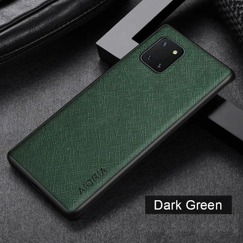 AIORIA Cross Pattern Case для Samsung Galaxy Note 10 Lite Green - зображення 1