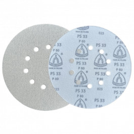 KingLion Шліфувальна шкірка на липучці PS 33 CK (Klingspor D225хР80), GLS52 10 отв (302044)