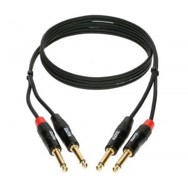 KLOTZ Межблочный кабель KT-JJ150 MINILINK PRO STEREO TWIN CABLE 1.5 M - зображення 1