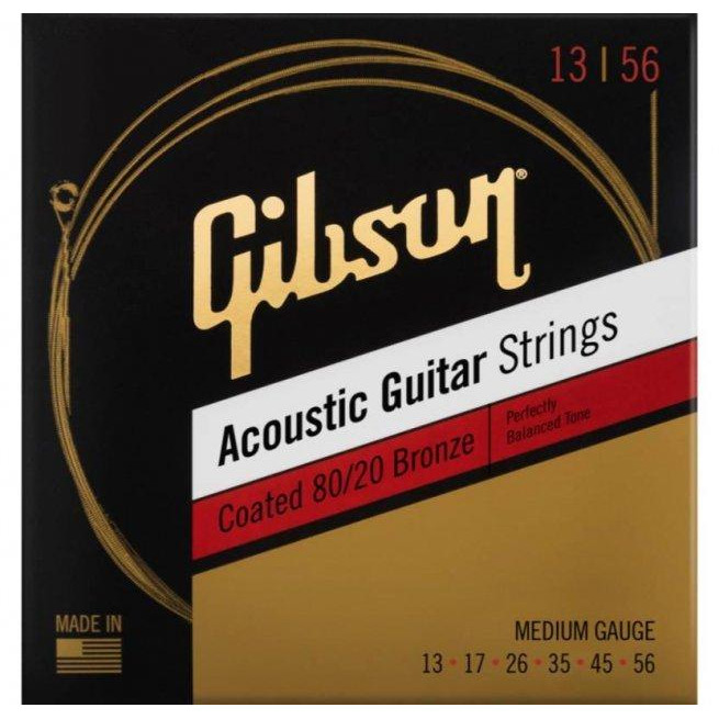 Gibson SAG-CBRW13 COATED 80/20 BRONZE ACOUSTIC GUITAR STRINGS MEDIUM - зображення 1