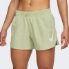 Nike Оливкові жіночі шорти  W NK DF SWOOSH RUN SHORT DM7773-371 - зображення 4