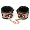 Liebe Seele Фіксатори для рук  Rose Gold Memory Leather Handcuffs with Faux Fur Lining, золото-чорні (7770000389 - зображення 1