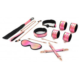   Liebe Seele Бондажний набір  Pink Glossy Soft Bondage Set, рожевий (4582558000252)