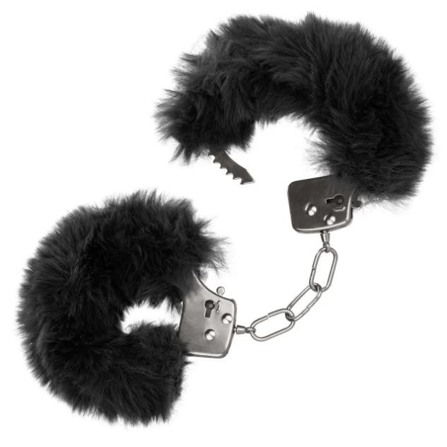 California Exotic Novelties Наручники Ultra Fluffy Furry Cuffs, чорні (716770102690) - зображення 1