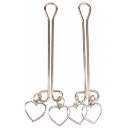   Chisa Novelties Затискачі для сосків Senuelo Fetish Fantasy Heart Nipple Clamps, срібні (759746162601)