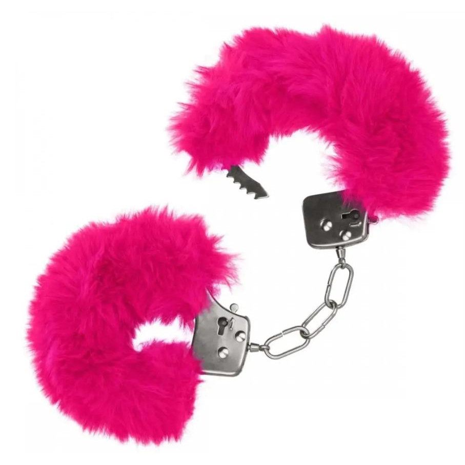 California Exotic Novelties Наручники Ultra Fluffy Furry Cuffs, рожеві (716770102676) - зображення 1
