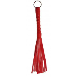   DS Fetish Флогер  Leather Flogger 02040, червоний (2000450087604)