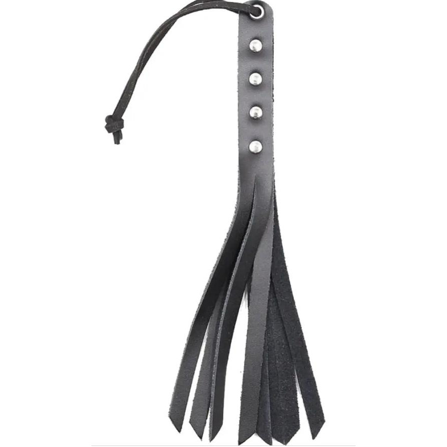 DS Fetish Флогер  Mini Flogger Leather, чорний (2000450087468) - зображення 1