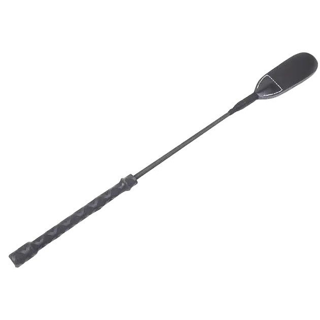 DS Fetish Стек  Leather Riding Crop Whip, чорний (2000450087499) - зображення 1