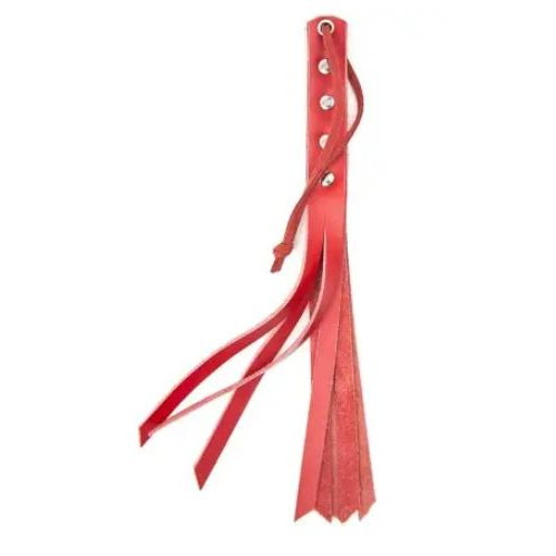 DS Fetish Флогер  Mini Flogger Leather, червоний (2000000035024) - зображення 1