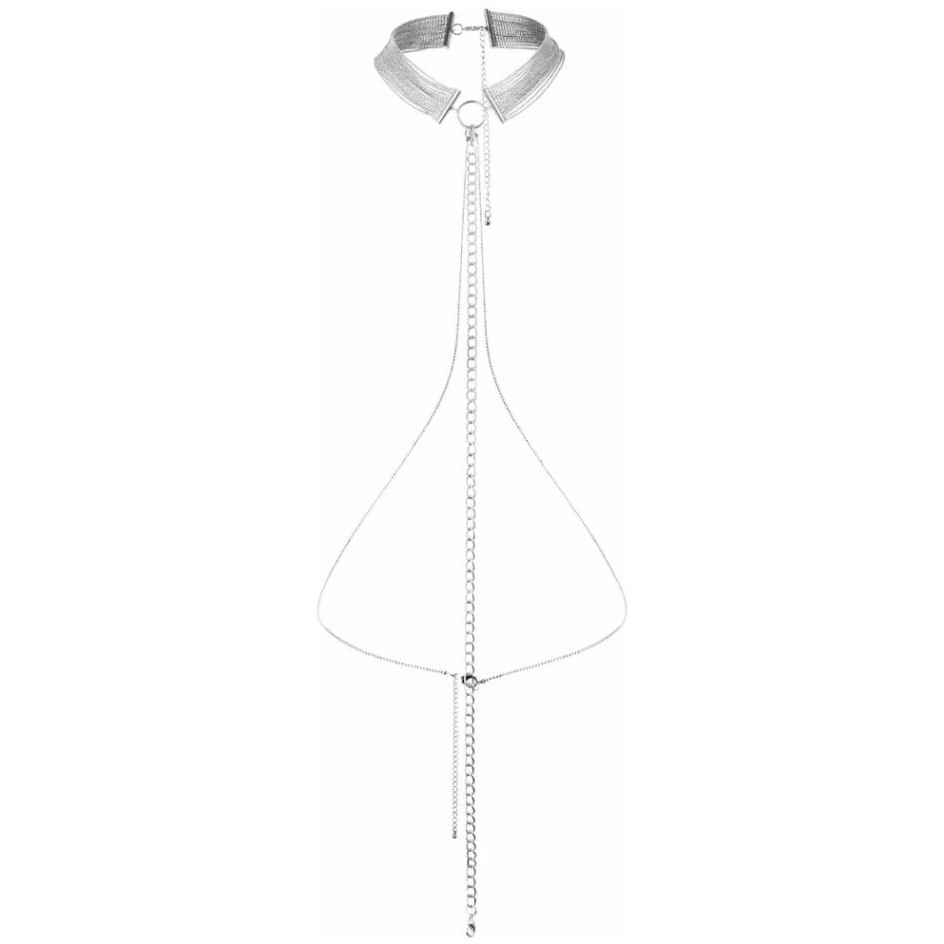 Bijoux Pour Toi Прикраса для тіла Bijoux Indiscrets Magnifique Collar, срібна (8436562010966) - зображення 1