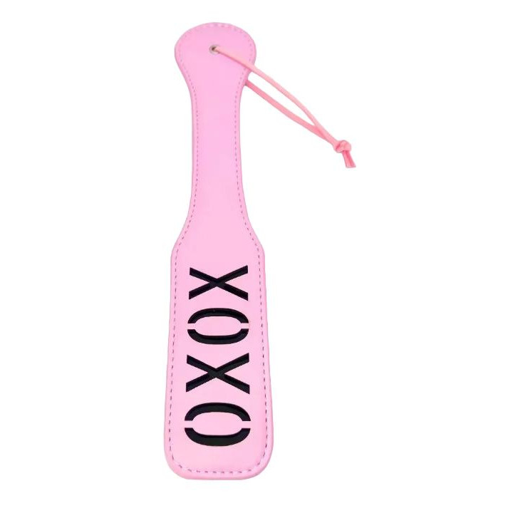 DS Fetish Шльопалка овальна  Paddle XOXО, рожева (2000450088052) - зображення 1