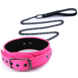   NS Novelties Нашийник з повідцем Electra Play Things Collar & Leash, рожевий (657447105043)