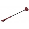 Liebe Seele Стек  Wine Red Leather Riding Crop With Heart Shape Tip, бордовий (7770000388998) - зображення 1