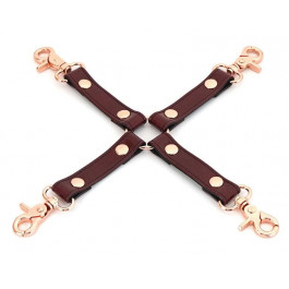   Liebe Seele Ремінці для фіксаторів  Wine Red Leather Hogtie with Clips, бордові (7770000388943)