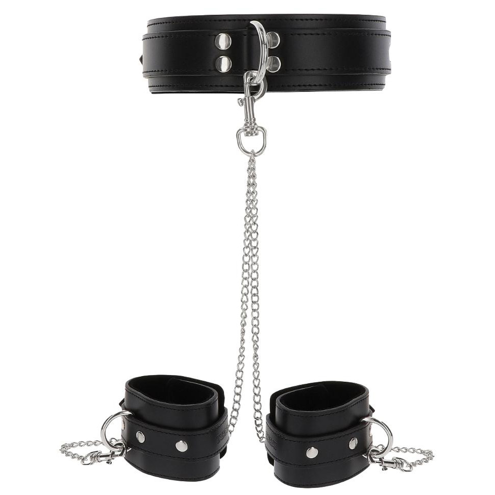 SCALA Нашийник з фіксаторами для рук Taboom Heavy Collar and Wrist Cuffs, чорний (8713221824158) - зображення 1