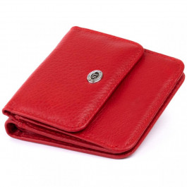   ST Leather Маленький гаманець на кнопці жіночий  19239 Червоний