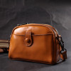 Vintage Жіноча сумка через плече шкіряна помаранчева  22421 - зображення 7