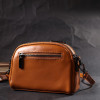 Vintage Жіноча сумка через плече шкіряна помаранчева  22421 - зображення 8