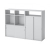 IKEA SPIKSMED Комбінація шаф, світло-сіра, 137х32х96 см (495.352.89) - зображення 1