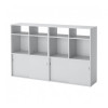 IKEA SPIKSMED Книжкова шафа, світло-сірий, 155x32x96 см (295.352.90) - зображення 1