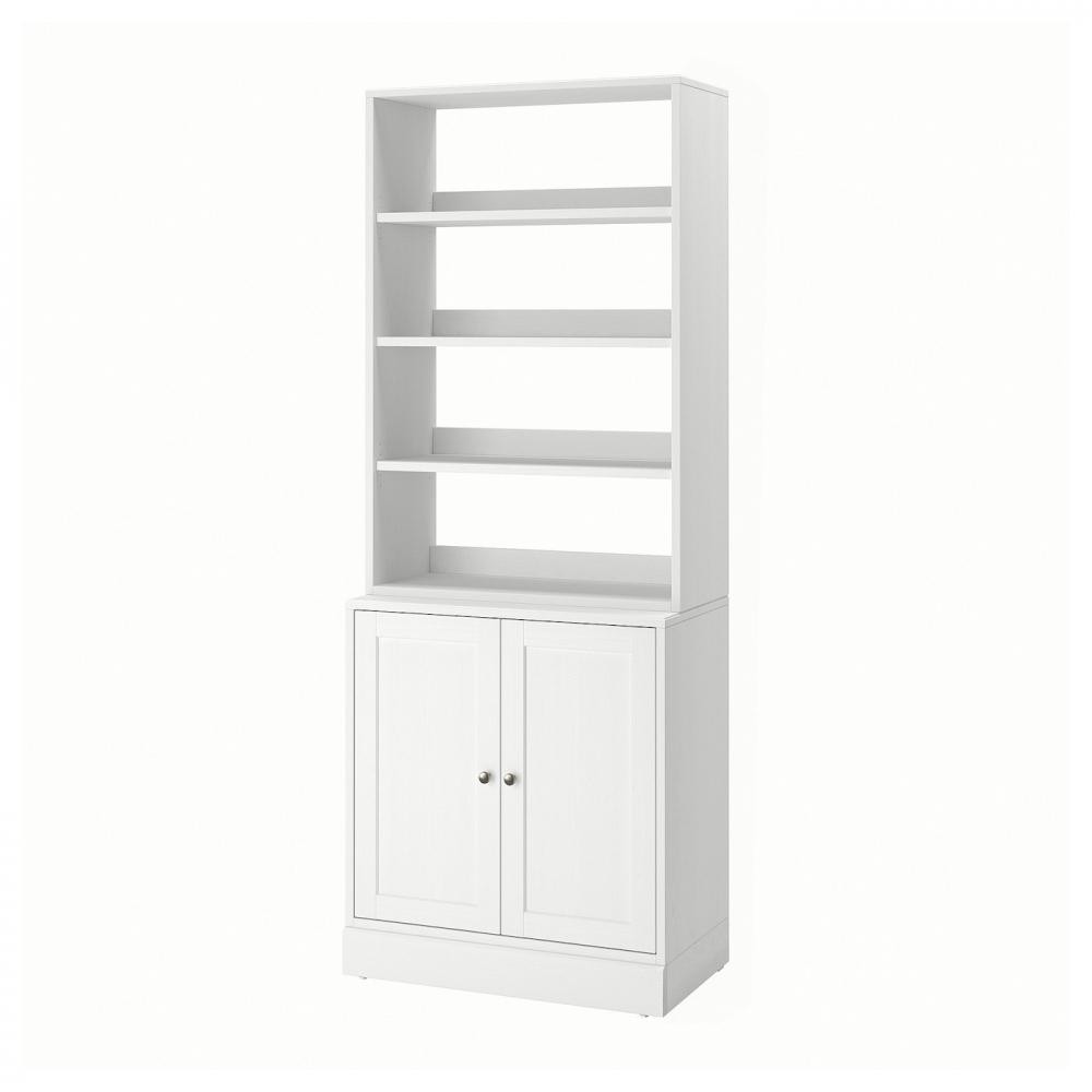 IKEA HAVSTA Книжкова шафа, біла, 81x47x212 см (795.346.79) - зображення 1