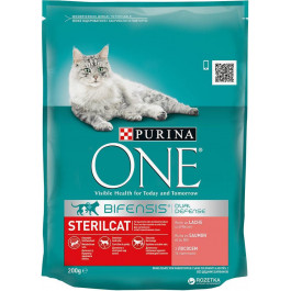 Purina One Steril Cat Salmon & Wheat 200 г (7613034765239)