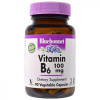 Bluebonnet Nutrition Вітамін B6 100 мг, Vitamin B6, , 90 вегетаріанських капсул - зображення 1