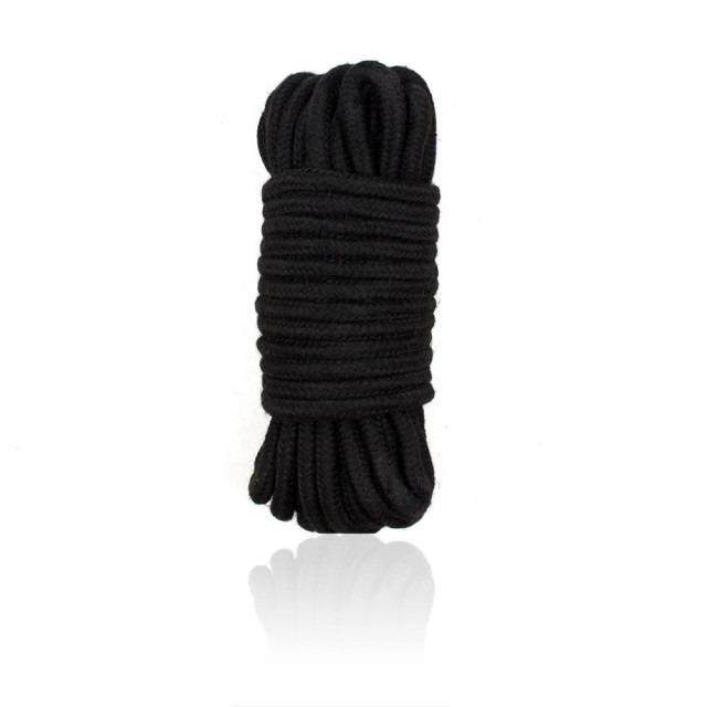 DS Fetish Мотузка для зв'язування 5 метрів, чорна (362405011) - зображення 1