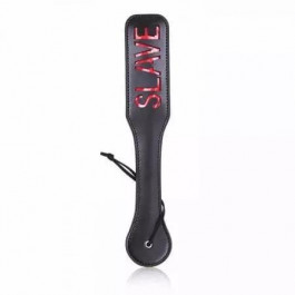   DS Fetish Шльопавка овальна з вирізом SLAVE PADDLE, чорна, 31,5 см (282471002)