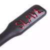 DS Fetish Шльопавка овальна з вирізом SLAVE PADDLE, чорна, 31,5 см (282471002) - зображення 2