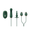  Затискачі для сосків з вібрацією Qingnan No.2 Vibrating Nipple Clamps Green (Q92000) - зображення 8