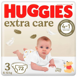 Huggies Extra Care Mega 3, 72 шт