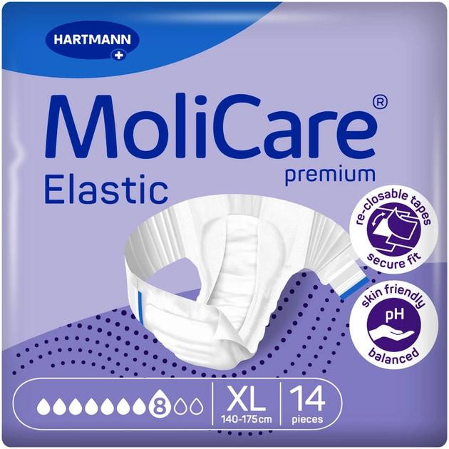 Hartmann Підгузки  MoliCare Premium Elastic 8 крапель XL 14 шт (4052199299532 - зображення 1