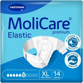   Hartmann Підгузки  MoliCare Premium Elastic 6 крапель XL 14 шт (4052199299433)