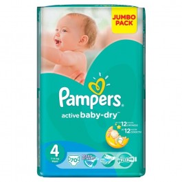 Pampers Active Baby Maxi 4 70 шт