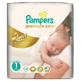 Pampers Premium Care Newborn 1, 78 шт.