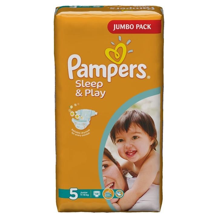 Pampers Sleep&Play Junior 5 (58 шт.) - зображення 1