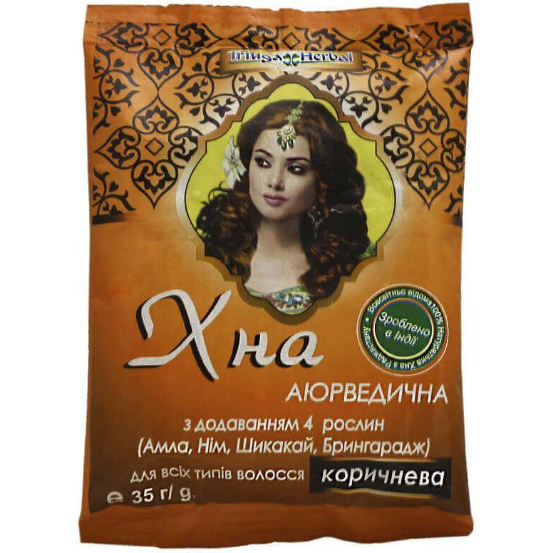 Triuga Herbal Хна  Природная краска с добавлением 4-х натуральных растений коричневый (4820164640111) - зображення 1