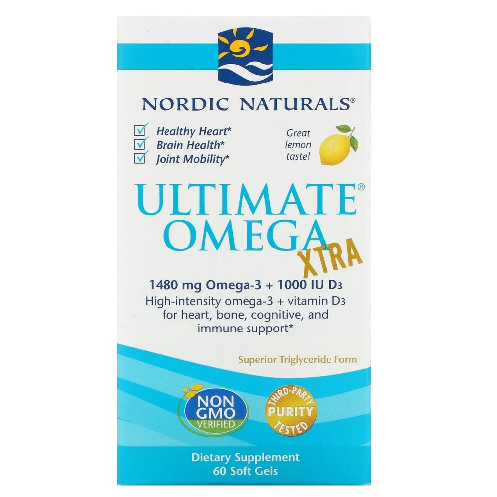 Nordic Naturals Экстра Омега-3, , 1000 мг, 60 кап., (NOR-01799) - зображення 1
