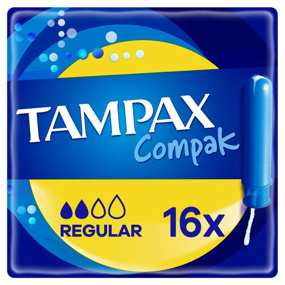 Tampax Тампони  Compak Regular з аплікатором 16 шт (4015400219538) - зображення 1