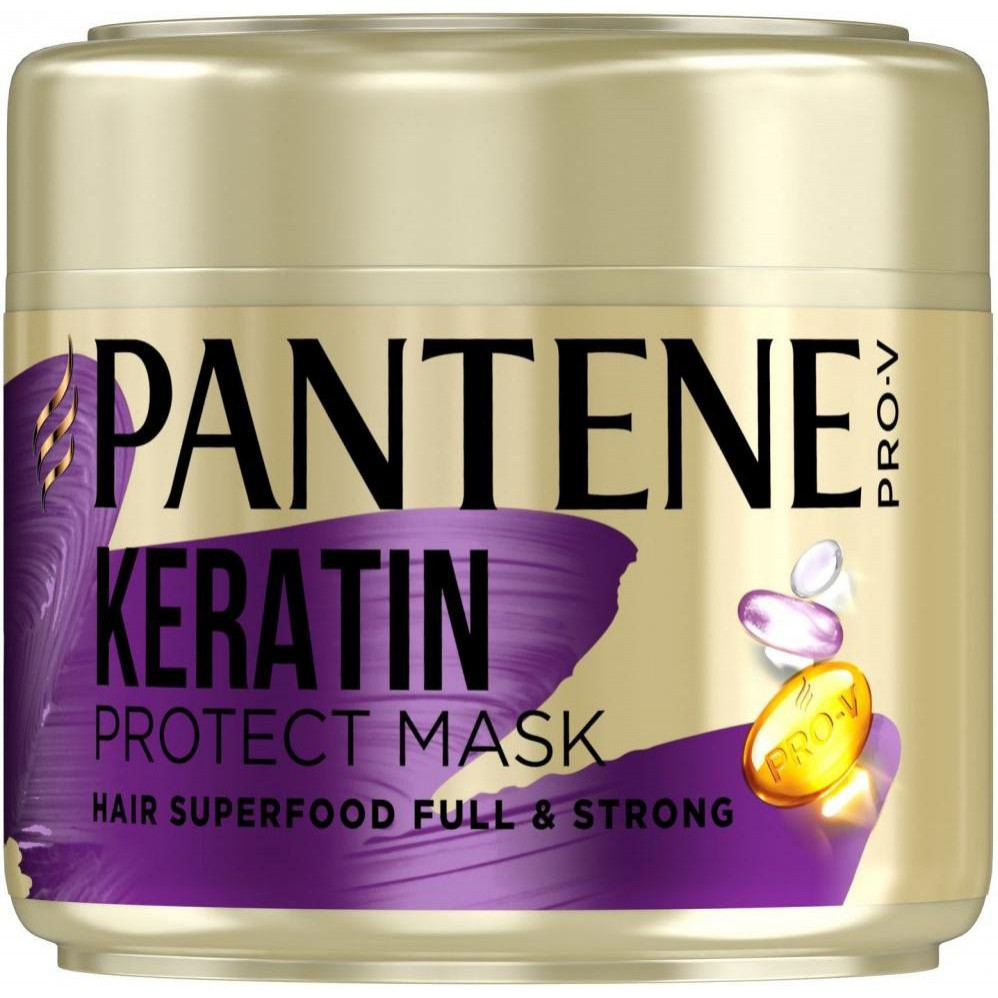 Pantene Pro-v Маска для волосся  Pro-V з кератином Живильний коктейль Об'ємне та міцне 300 мл (8001841622316) - зображення 1