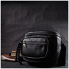 Vintage Стильна жіноча сумка із натуральної шкіри чорного кольору через плече  2422388 - зображення 7