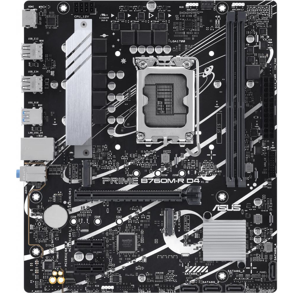 ASUS PRIME B760M-R-D4 (90MB1HA0-M0EAY0) Prime B760M-R D4 - зображення 1