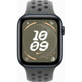   Apple Watch SE 2 GPS 44mm Midnight Alu. Case w. Cargo Khaki Nike S. Band - S/M (MRTX3+MUVC3)