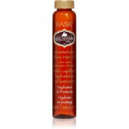 Hask Macadamia Oil зволожуюча олійка для блиску та шовковистості волосся 18 мл